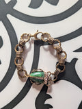 Scarab link bracelet