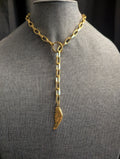 Wing Lariat link necklace