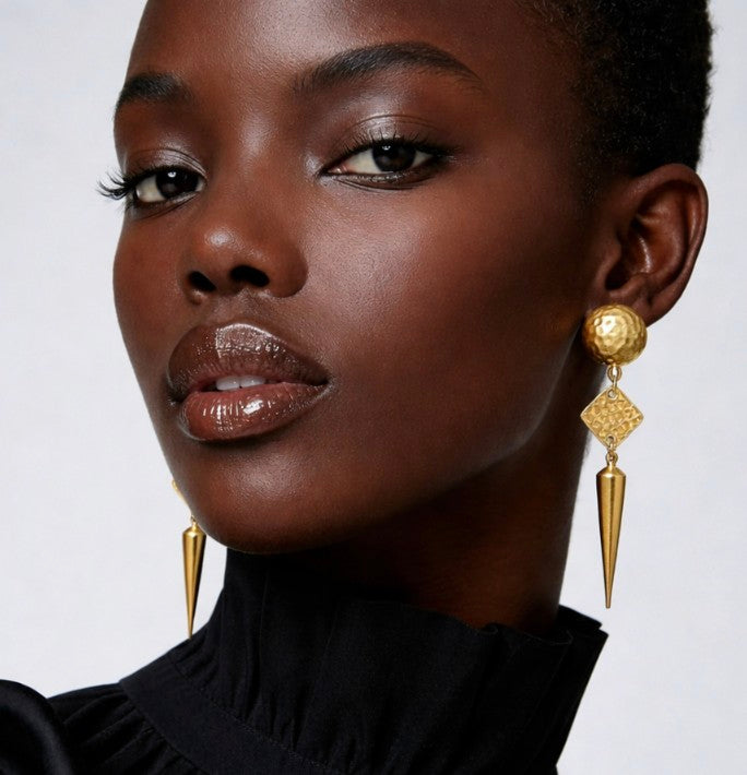 Spike dangle earrings