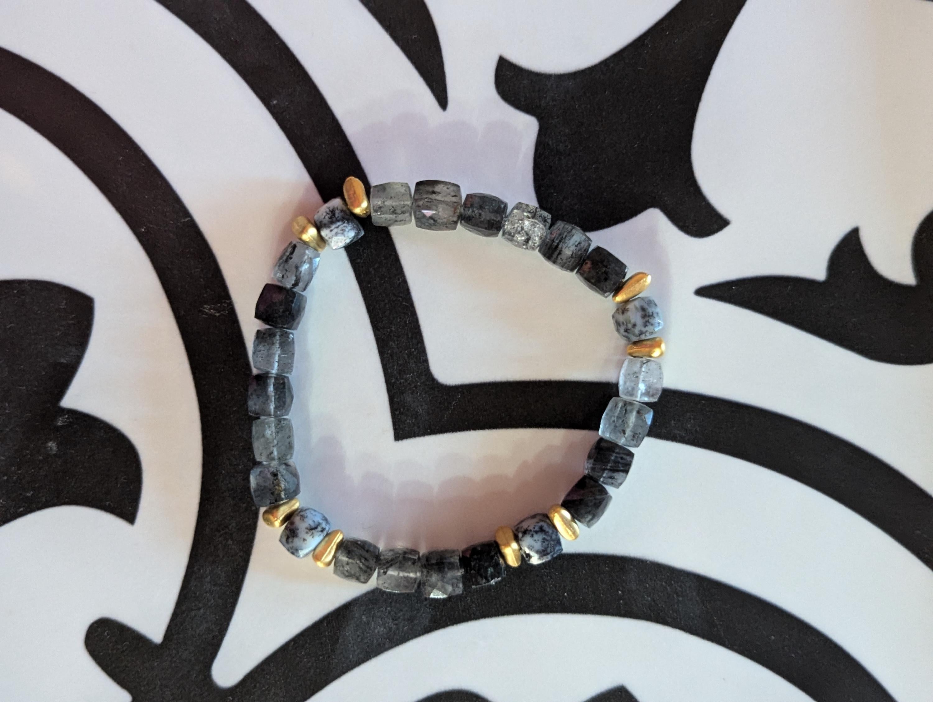Rutilated Quartz stretch bracelet