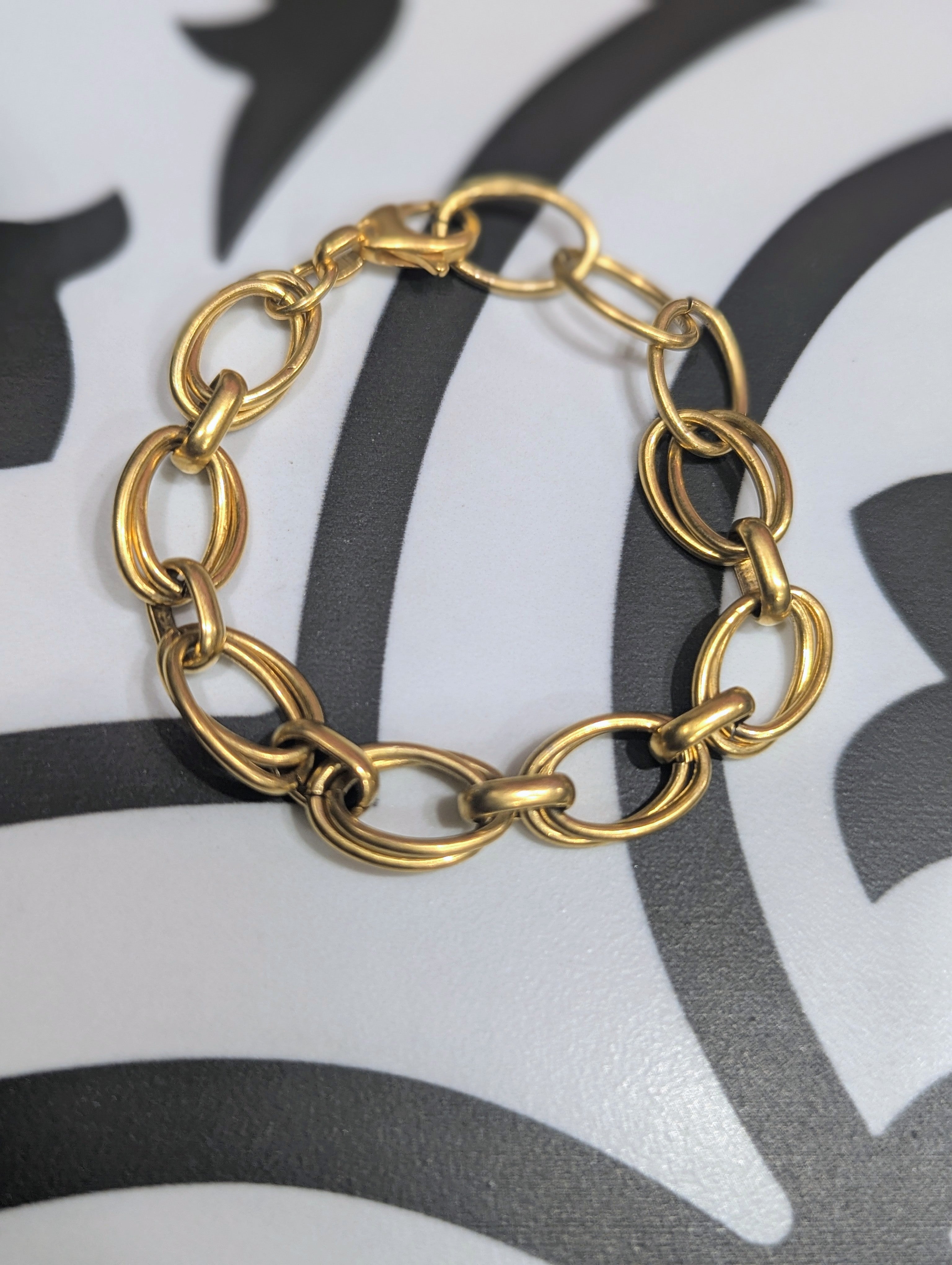 Gold link bracelet