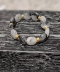 Rutilated quartz stretch bracelet